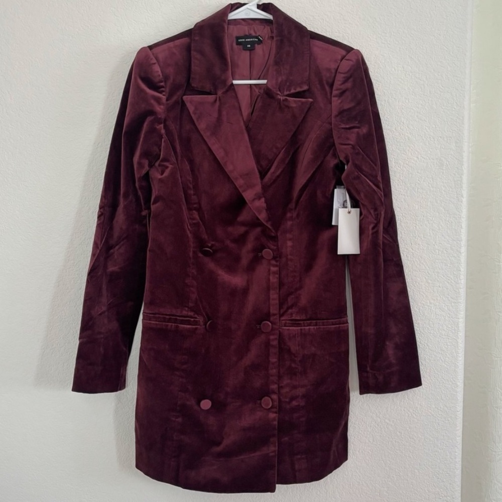 NWT Good American Velvet Exec Blazer Dress Plus Size​ - Picture 5 of 8